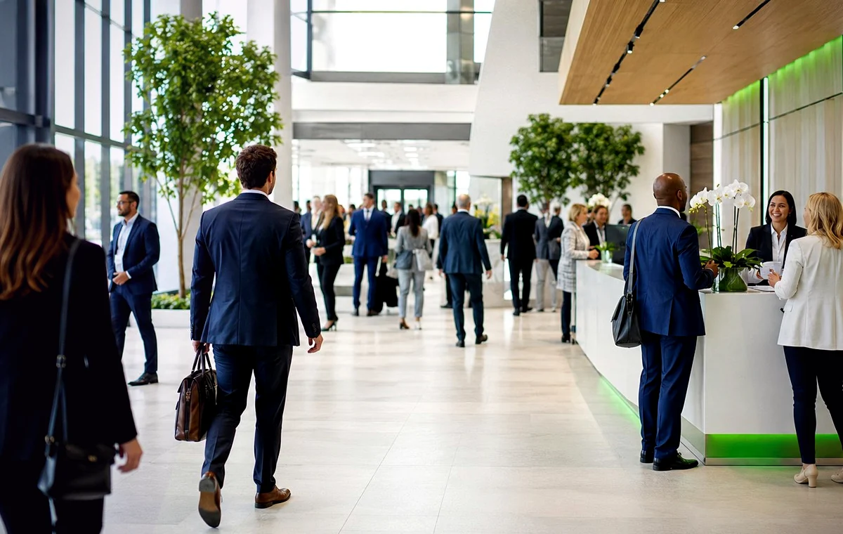 Business networking conversation